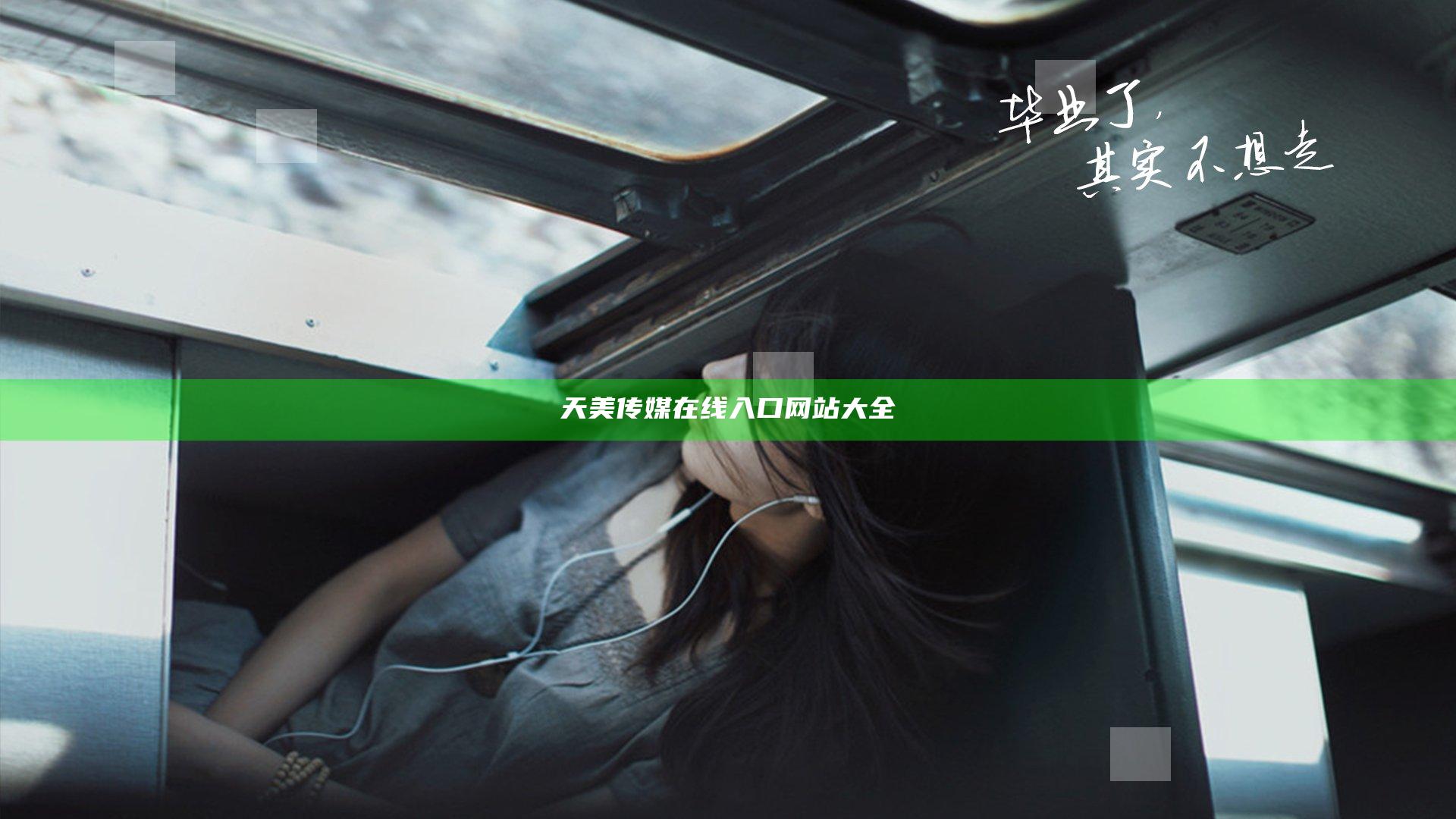 天美传媒在线入口网站大全