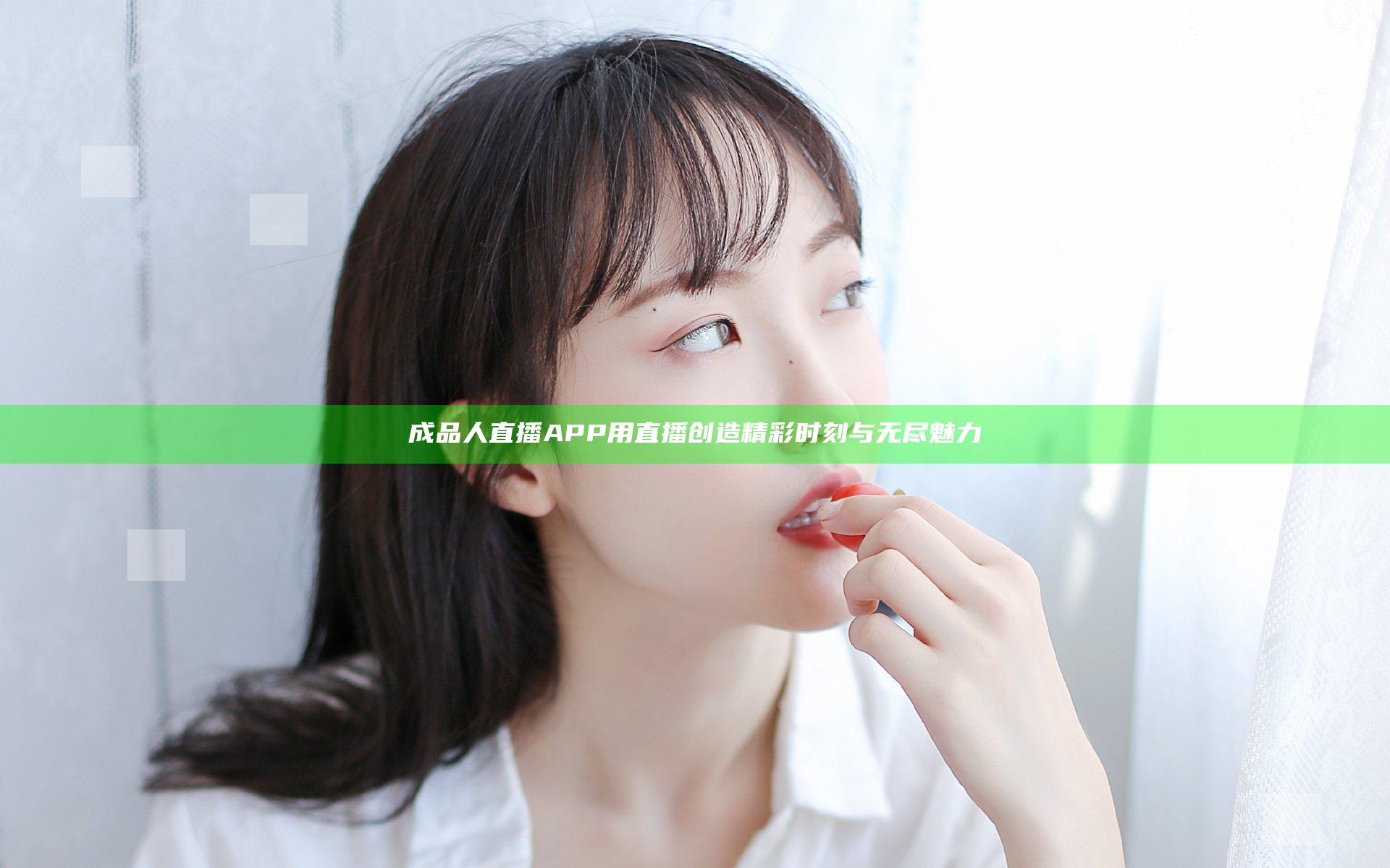 成品人直播APP用直播创造精彩时刻与无尽魅力